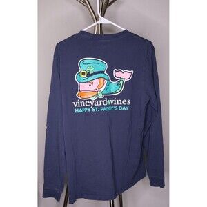 Vineyard Vines Long Sleeve St. Patrick's Day Unisex Navy M
